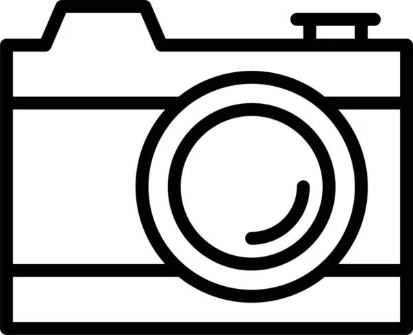 Фотографія Фотоапарата Стилі Контурів — стоковий вектор