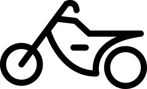 Fahrrad Motor Öffentliche Ikone Umriss Stil — Stockvektor