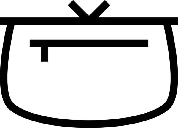 Taschengeld Symbol Outline Stil — Stockvektor