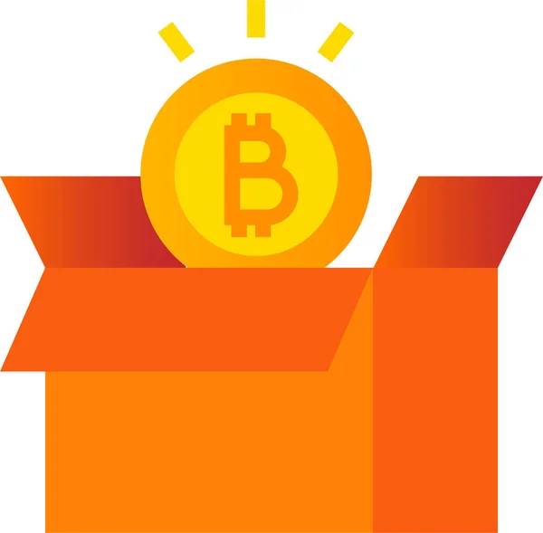 Bitcoin Blockchain Icône Crypto Dans Catégorie Gestion Des Affaires — Image vectorielle