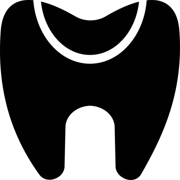 Daño Cavidad Icono Dental Estilo Sólido — Archivo Imágenes Vectoriales