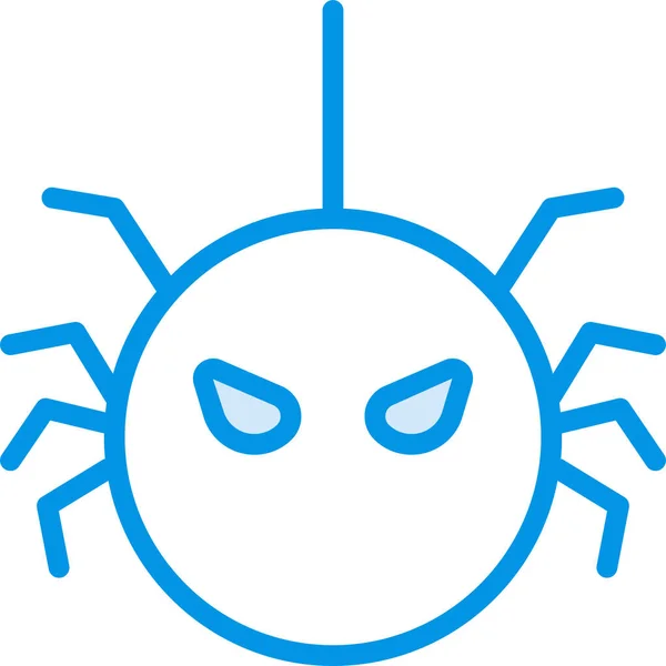 Icono Insecto Arachind Bug Estilo Contorno Lleno — Vector de stock