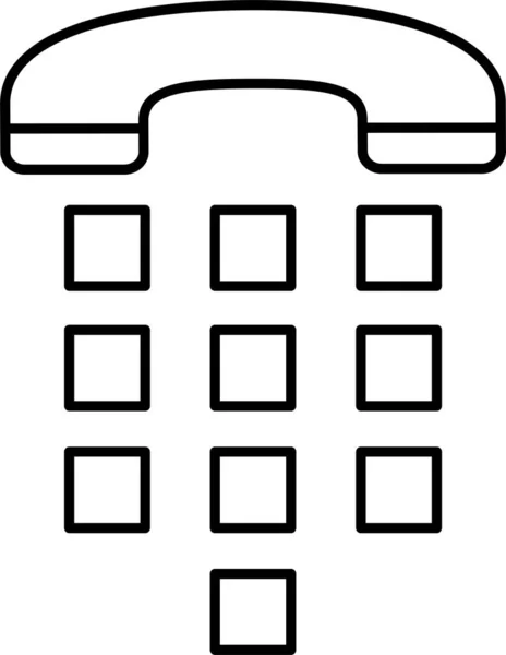 Dialpad Récepteur Icône Appel — Image vectorielle