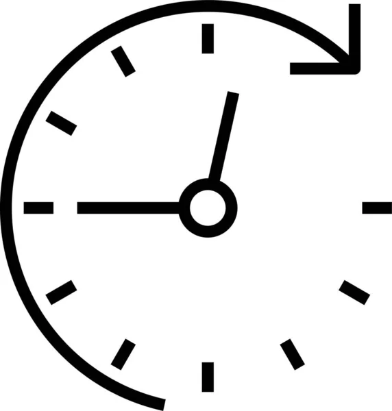 处理时钟圆形图标 — 图库矢量图片