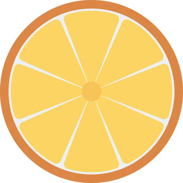 Citrusové Citrusové Vápno Ikona Plochém Stylu — Stockový vektor