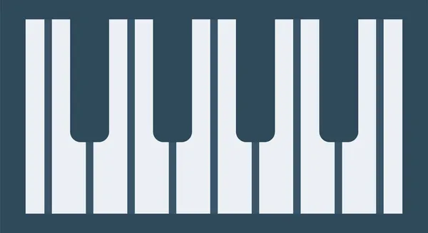 Electronic Instrument Keyboard Icon Flat Style — Stock Vector