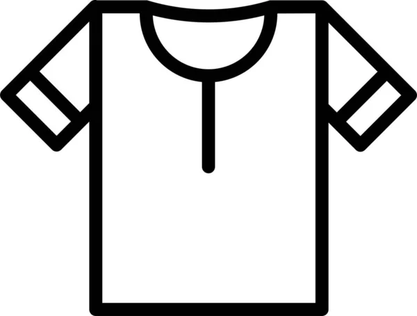 Textilní Šaty Módní Ikona Stylu Osnovy — Stockový vektor