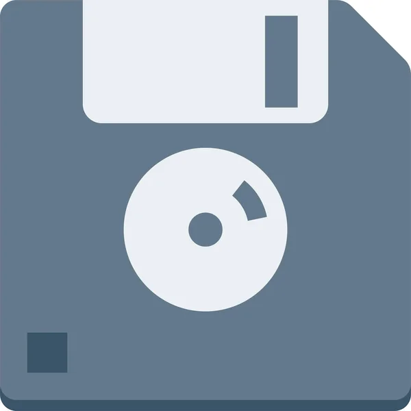 Data Disk Floppy Icon Flat Style — Stock Vector