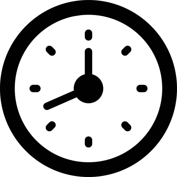Icono Notificación Despertador Estilo Sólido — Vector de stock