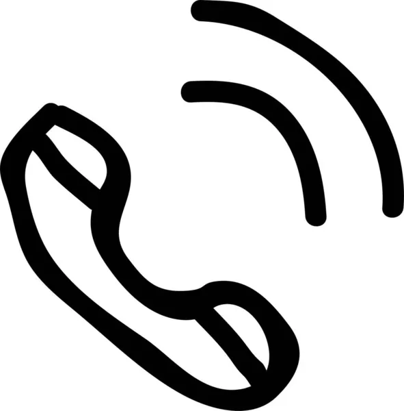 Ikona Urządzenia Bluetooth Głośnik Stylu Zarysu — Wektor stockowy