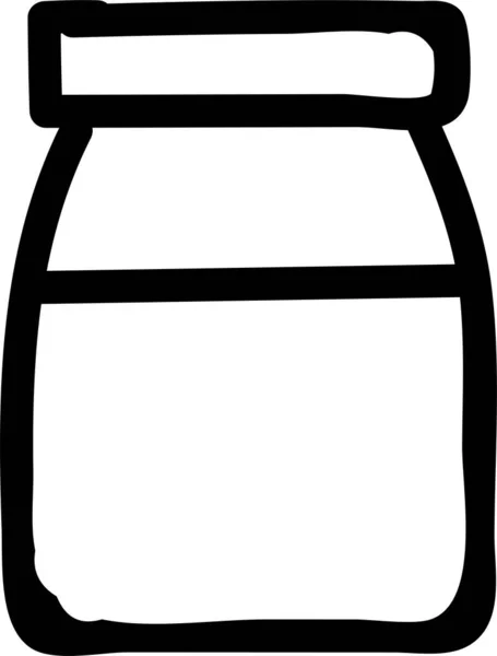 Иконка Напитка Завтрак Стиле Handdrawn — стоковый вектор