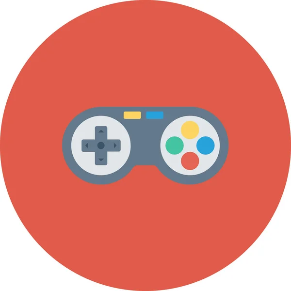 Controlador Control Icono Del Juego Estilo Plano — Archivo Imágenes Vectoriales