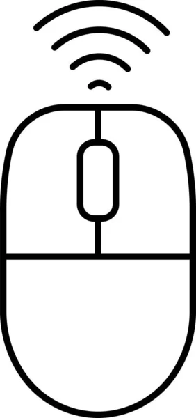 Drahtloses Cursor Maussymbol — Stockvektor