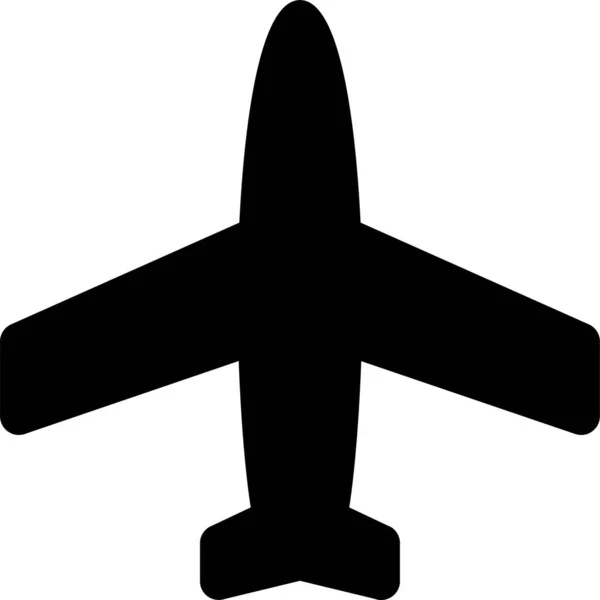 Avión Avión Avión Icono Estilo Sólido — Vector de stock