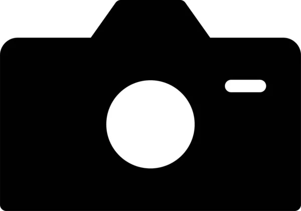 Значок Зображення Фотоапарата Суцільному Стилі — стоковий вектор