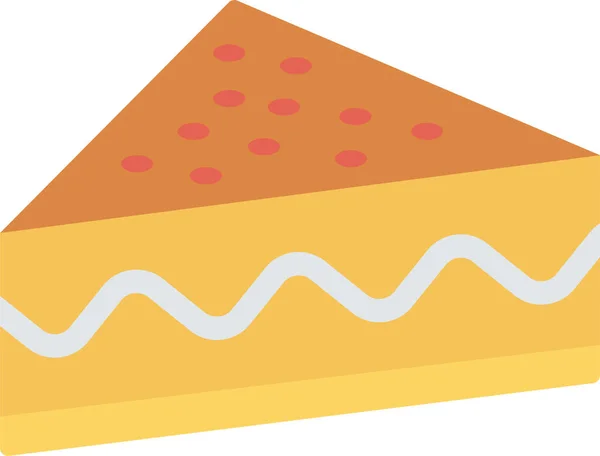 Icône Pâtisserie Muffin Boulangerie Dans Style Plat — Image vectorielle