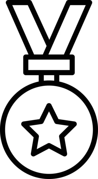 Ikona Vítěze Medaile — Stockový vektor