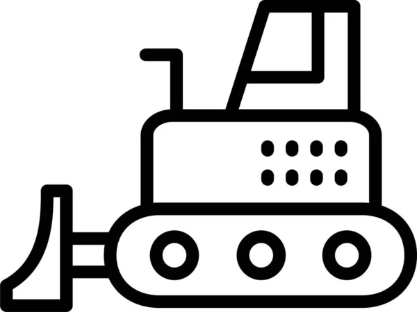 Bouwkraan Lifter Icoon Outline Stijl — Stockvector