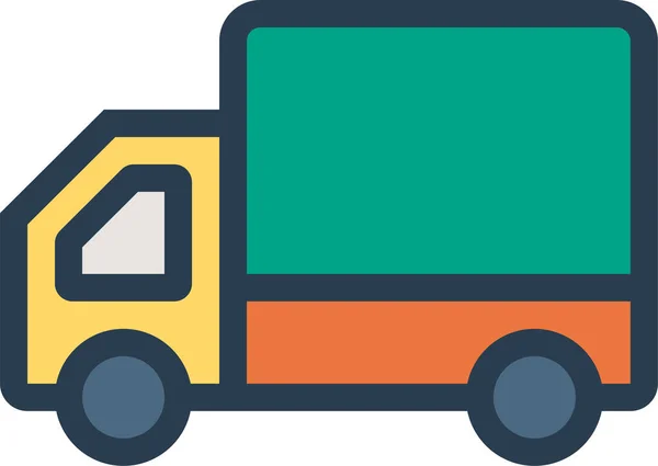 Auto Memberikan Ikon Logistik Dalam Gaya Filled Outline - Stok Vektor