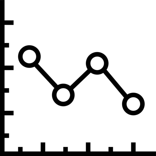 Graphique Rapport Statistiques Icône — Image vectorielle