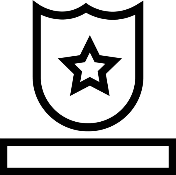 Іконка Захисту Призу Стилі Контурів — стоковий вектор