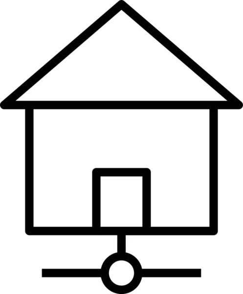 House Home Internet Icon — Stock Vector