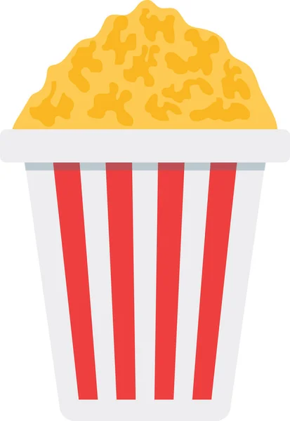 Popcorn Snack Ikone — Stockvektor