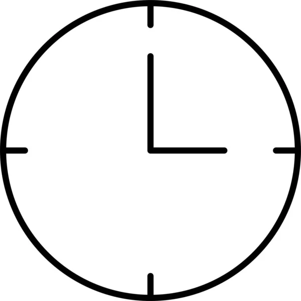 Wall Clock Time Icon — Stock Vector
