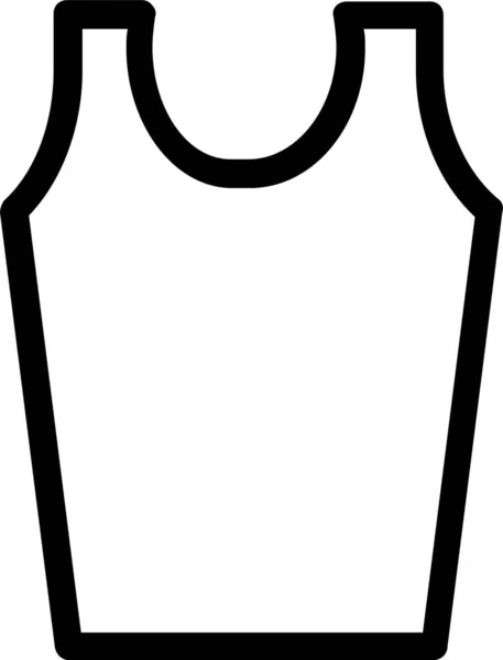 アウトラインスタイルの服のファッション男性のアイコン — ストックベクタ