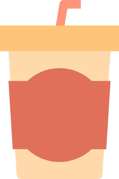 Cocktail Coffee Icon Στην Κατηγορία Τροφίμων Ποτών — Διανυσματικό Αρχείο