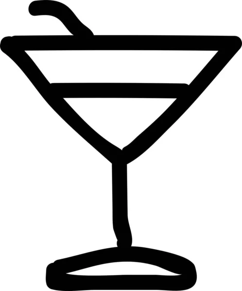 手绘风格的饮料杯图标 — 图库矢量图片