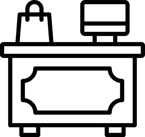 Иконка Торговли Стиле Набросков — стоковый вектор