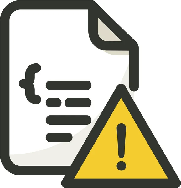 Error Java Icono Error Estilo Contorno Lleno — Vector de stock