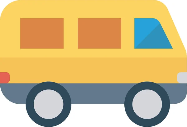 Icône Passager Bus Automatique Dans Style Plat — Image vectorielle