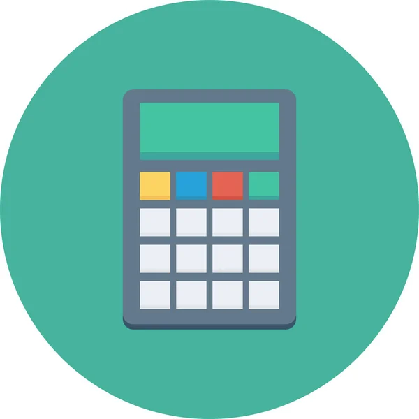 Abacus Contabilidade Calcular Ícone Estilo Plano —  Vetores de Stock