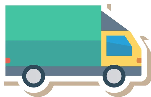 Auto Dilivery Icono Transporte Estilo Plano — Vector de stock