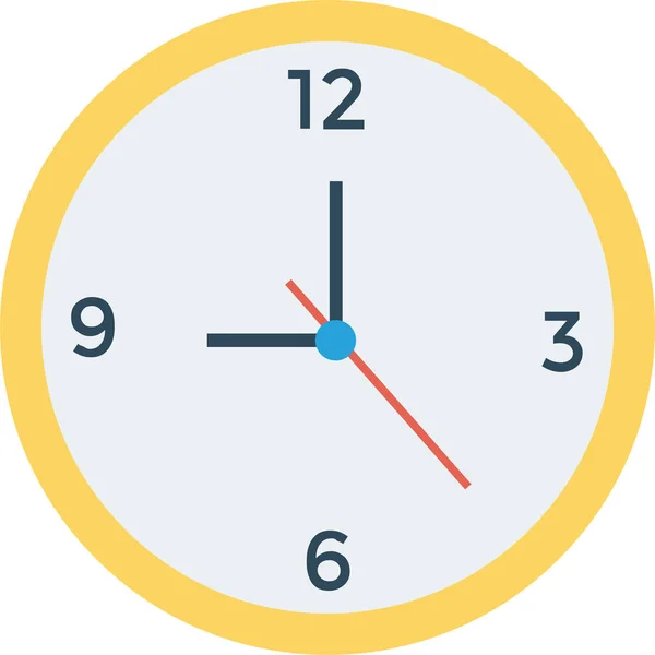 Alarm Saat Zamanlama Simgesi Düz Biçimli — Stok Vektör