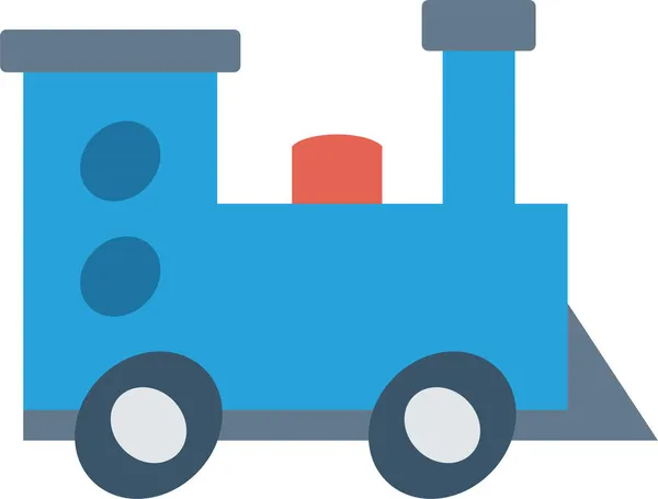 Buggy Tractor Transport Icon Flat Style — Stock Vector