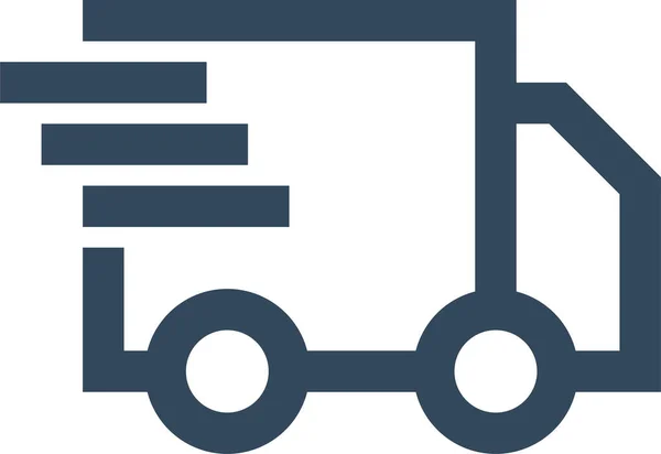 Pengiriman Ikon Logistik Cepat Dalam Gaya Outline - Stok Vektor