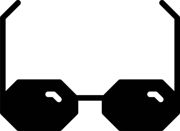 Brýle Módní Brýle Ikona Pevném Stylu — Stockový vektor
