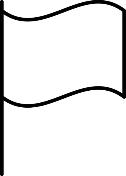 Signe Drapeau Icône — Image vectorielle