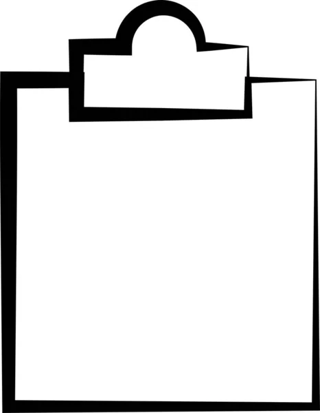 Значок Буферної Застібки Дошці Намальованому Стилі — стоковий вектор