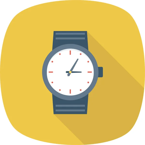 Reloj Despertador Icono Reloj Estilo Plano — Vector de stock