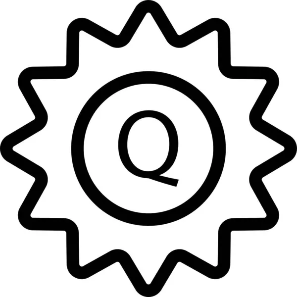 Значок Етикетки Значка Наклейки Стилі Контур — стоковий вектор