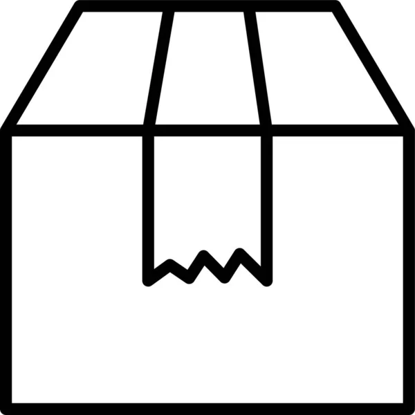 Box Leverans Paket Ikon — Stock vektor