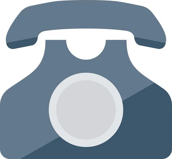Llamar Teléfono Fijo Icono Charla Estilo Plano — Archivo Imágenes Vectoriales