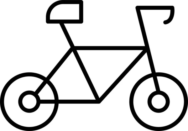 Bicicleta Circo Icono Del Ciclo Estilo Del Esquema — Vector de stock