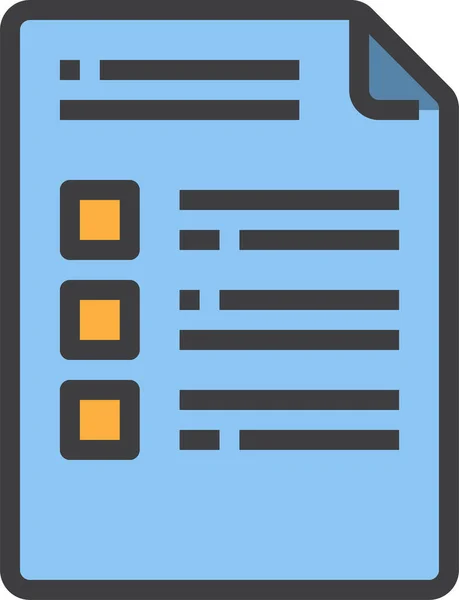 Icono Interfaz Del Formulario Documento Estilo Esquema Rellenado — Archivo Imágenes Vectoriales