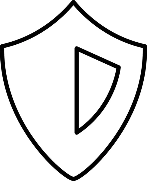 Bloquear Privacidad Proteger Icono Estilo Esquema — Vector de stock