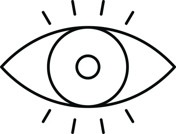 Göz Görünümü Simgesi — Stok Vektör